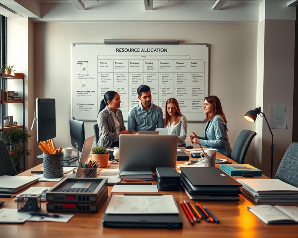 Alocação de Recursos em Projetos