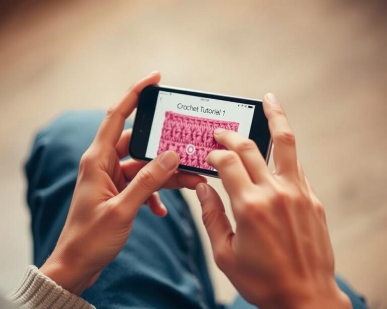 Aprender crochê no celular