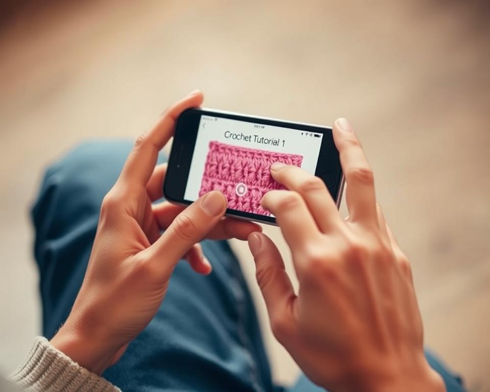 Aplicativo para aprender crochê no celular