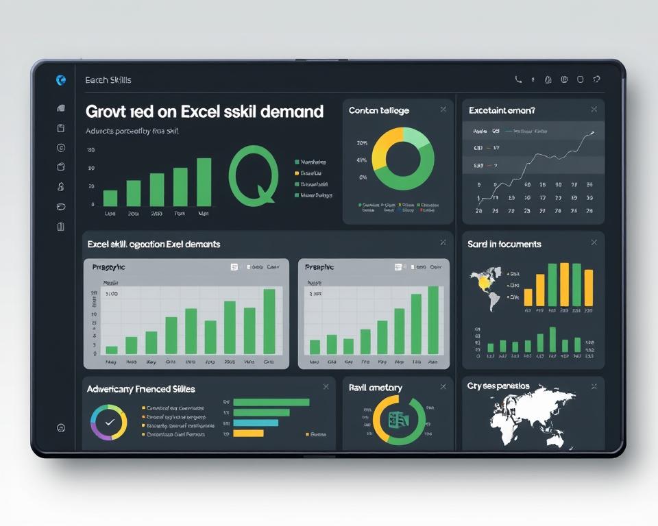 demanda por habilidades em Excel no Brasil