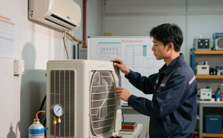 Curso HVAC para manutenção de ar condicionado