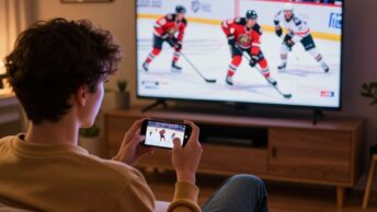 Assista NHL ao vivo grátis no celular