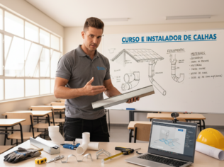 Curso de Instalador de Calhas Online e Gratuito