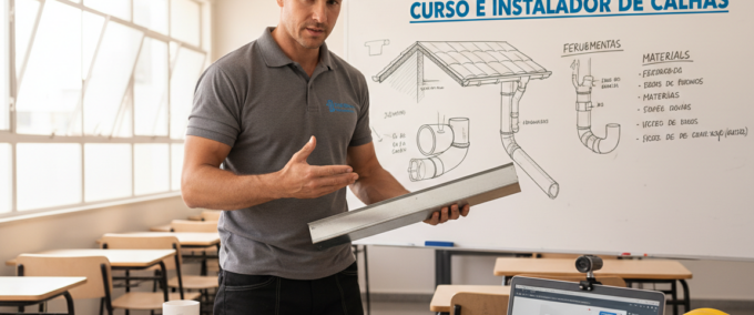 Curso de Instalador de Calhas Online e Gratuito